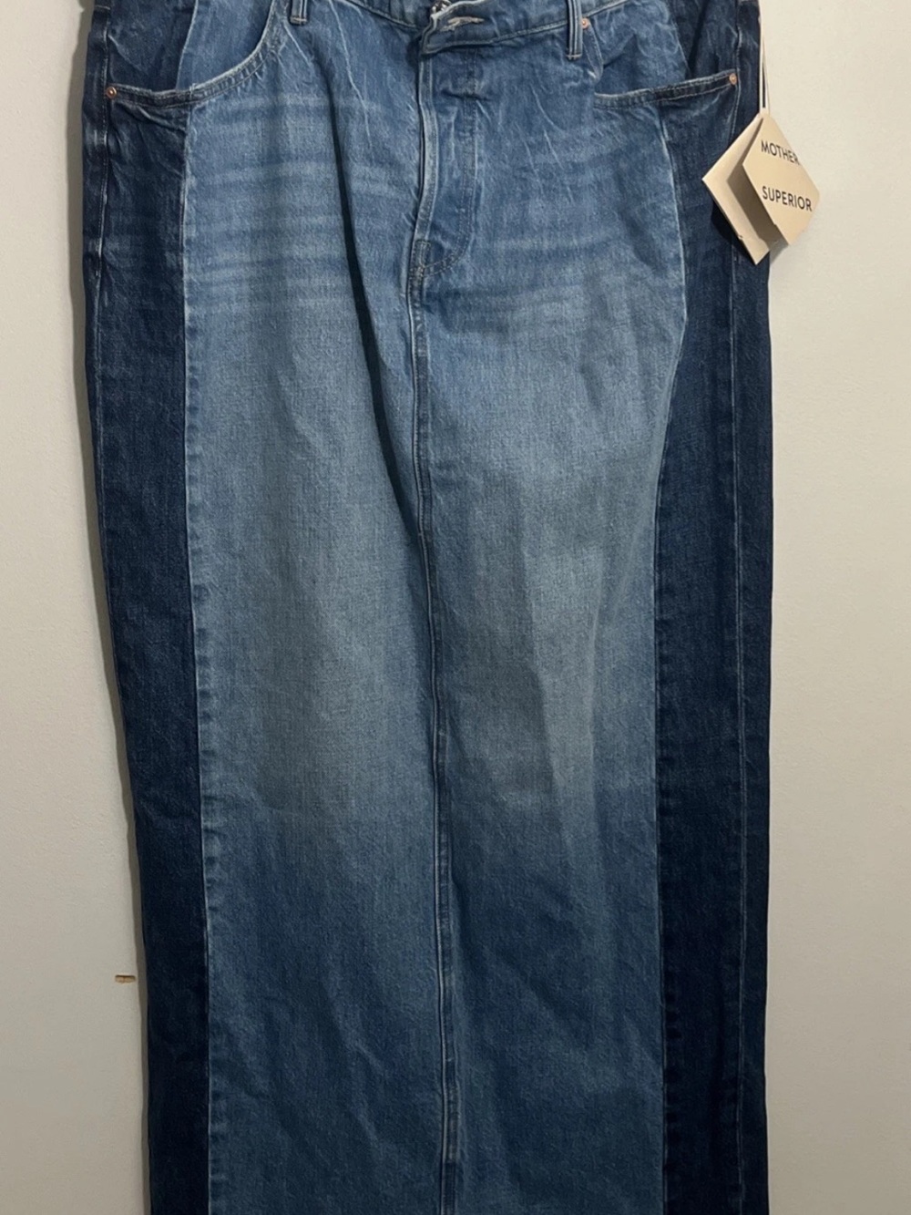 MOTHER Two-Tone Blue Women’s Maxi Skirt Size 34